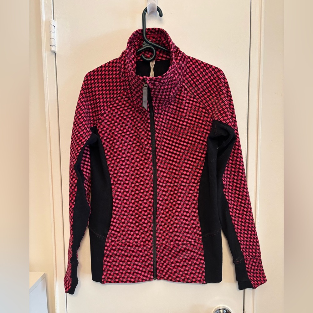 lululemon athletica Pink and Black Snow Jacket